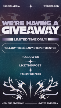 Y2K Giveaway Announcement TikTok video Image Preview