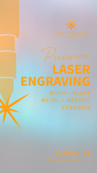 Precision Laser Engraving Facebook Story Design