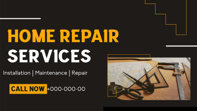 Simple Home Repair Service Facebook event cover Image Preview