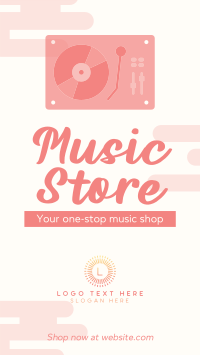 Premium Music Store YouTube short Image Preview