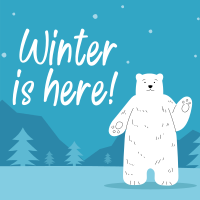 Polar Winter Instagram Post Design