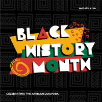Celebrating African Diaspora Instagram Post Design