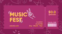 Music Fest Doodle Facebook Event Cover Image Preview