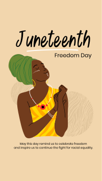 African Lady Facebook Story Design