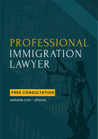Immigration Lawyer Poster Design