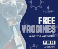 Free Vaccination For All Facebook Post Design