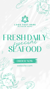 Seafood Buffet Facebook Story Design