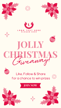 Jolly Christmas Giveaway Facebook Story Design