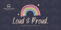 Pride Rainbow Twitter Post Design