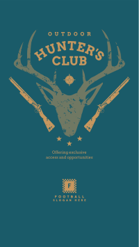 Join The Hunter's Club Facebook Story Design