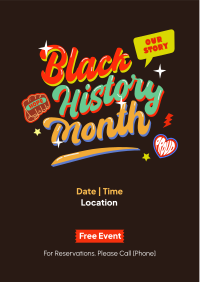Multicolor Black History Month Flyer Image Preview