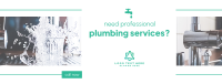 Professional Plumbing Services Facebook cover Image Preview