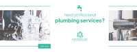 Professional Plumbing Services Facebook cover Image Preview