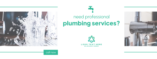 Professional Plumbing Services Facebook Cover Design Image Preview