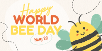 Modern Celebrating World Bee Day Twitter post Image Preview