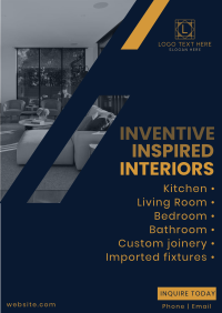 Inventive Inspired Interiors Poster Image Preview