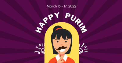 Girl Attending Purim Facebook ad Image Preview
