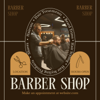 Rustic Barber Shop Instagram post Image Preview