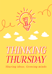 Thinking Thursday Ideas Poster Design