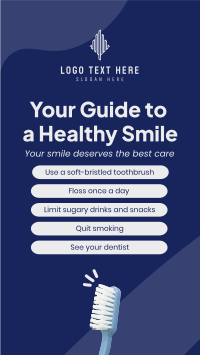 Guide To A Healthy Smile TikTok Video Design