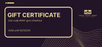 Futuristic Swish Gift Certificate Design