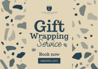 Gift Wrapping Service Postcard Design