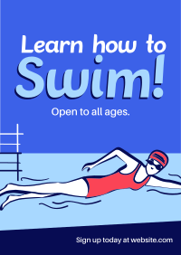 Summer Swimming Lessons Poster Image Preview