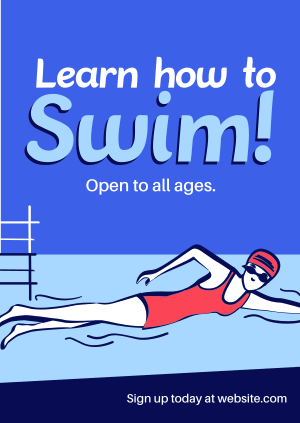 Summer Swimming Lessons Poster Image Preview