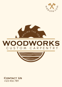 Custom Carpentry Flyer Design