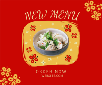 Floral Chinese Food Facebook post Image Preview