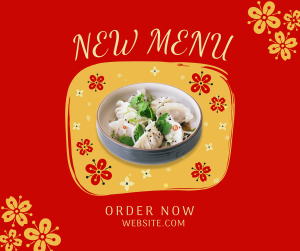 Floral Chinese Food Facebook post Image Preview