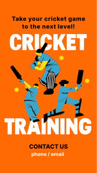 Cricket Training Camp TikTok Video Image Preview