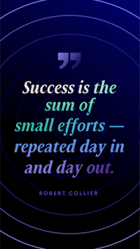 Business Success Quote TikTok Video Design