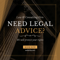 Legal Adviser Instagram Post Design