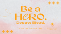 Blood Donation Campaign Facebook event cover Image Preview