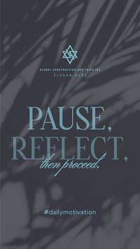Pause & Reflect Instagram Story Design