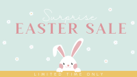 Peeking Easter Bunny Facebook event cover Image Preview