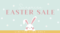 Peeking Easter Bunny Facebook Event Cover Image Preview