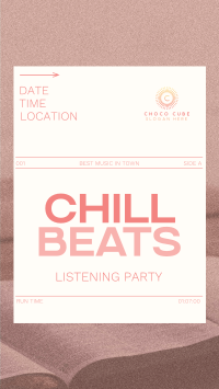 Minimal Chill Music Listening Party Instagram Story Design