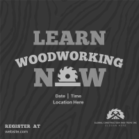 Woodworking Course Instagram Post Design