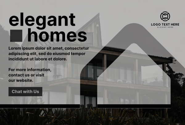 Elegant Houses Pinterest Cover Design