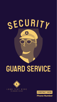 Security Guard Booking Facebook Story Design