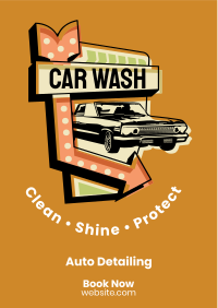 Car Wash Signage Flyer Design