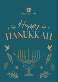 Hanukkah Menorah Flyer Image Preview