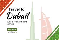 Dubai Travel Booking Pinterest Cover Design