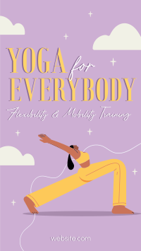 Wellness Yoga Training Facebook Story Design