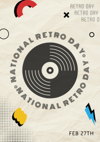Disco Retro Day Poster Design