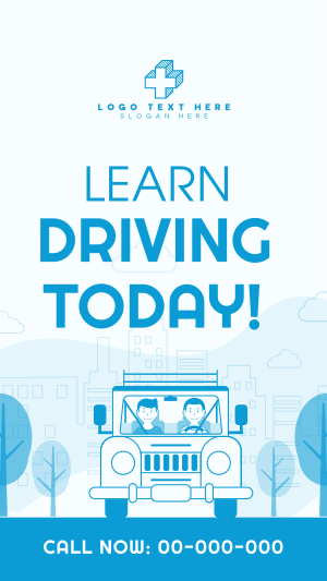 Driving Lesson Program Facebook story Image Preview