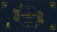 Republic Day India Zoom background Image Preview
