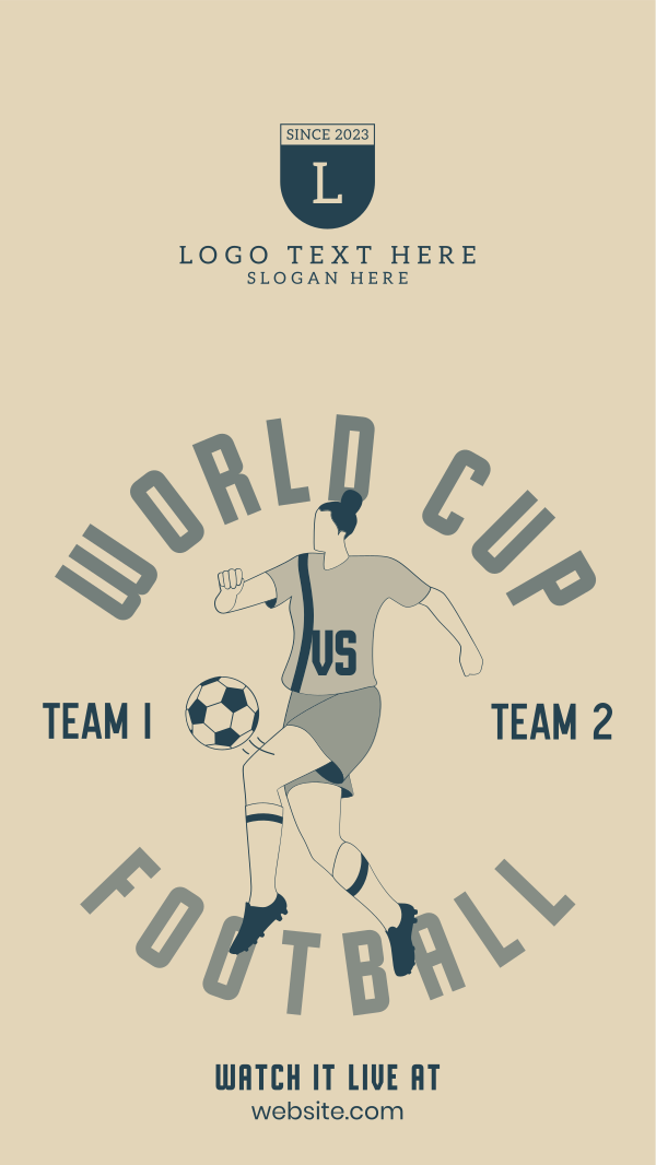 World Cup Football Player Instagram Story Design Image Preview